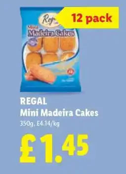 Lidl REGAL Mini Madeira Cakes offer