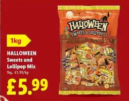Lidl HALLOWEEN Sweets and Lollipop Mix offer