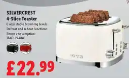 Lidl SILVERCREST 4-Slice Toaster offer