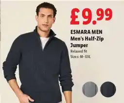 Lidl ESMARA MEN Men's Half-Zip Jumper offer