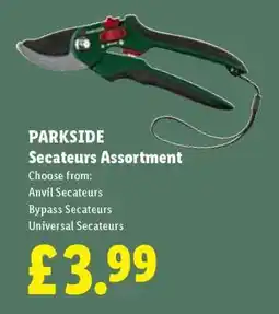 Lidl PARKSIDE Secateurs Assortment offer