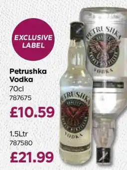Bestway Petrushka Vodka 70cl offer
