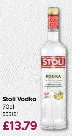 Bestway Stoli Vodka offer