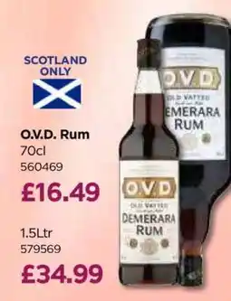 Bestway O.V.D. Rum 70cl offer
