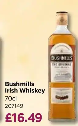 Bestway Bushmills Irish Whiskey offer