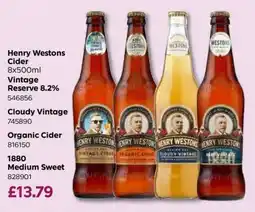 Bestway Henry Westons Cider offer