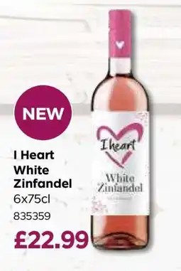 Bestway I Heart White Zinfandel offer