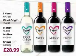 Bestway I Heart 6x75cl offer