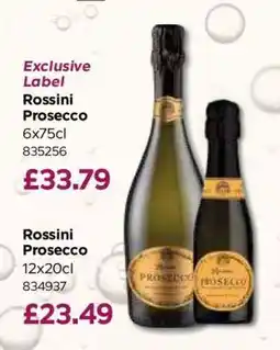 Bestway Rossini Prosecco offer