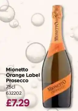 Bestway Mionetto Orange Label Prosecco offer
