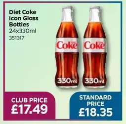 Bestway Diet Coke Icon Glass Bottles offer