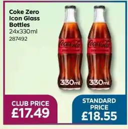 Bestway Coke Zero Icon Glass Bottles offer