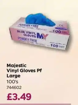 Bestway Majestic Vinyl Gloves Pf Large offer
