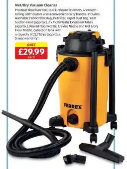 Aldi Wet & Dry Vacuum Cleaner offer