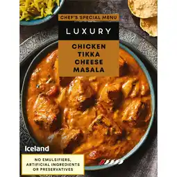 Iceland Iceland Luxury Chicken Tikka Cheese Masala 400g offer
