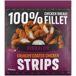 Iceland Iceland Vindaloo Crunchy Coated Chicken Strips offer