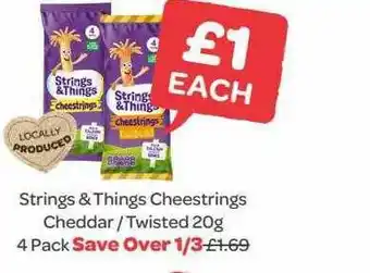 Strings & Things Cheestrings Cheeddar Twisted