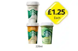 Londis Starbucks Caffe Latte, Caramel Macchiato, Matcha Latte offer