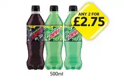 Londis Mountain Dew Pitch Black, Citrus Blast offer