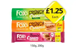Londis Fox's Crunch Creams Ginger, Golden, Jam 'N' Cream offer