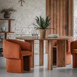 Costco Gallery Borden Acacia Round Dining Table, Seats 4 offer