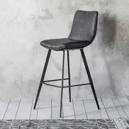 Costco Gallery Henley Grey Faux Leather Bar Stool, 2 Pack offer
