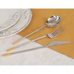 Costco Golden Bell 18/10 Stainless Steel Cutlery Set, 24 Piece offer
