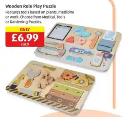 Aldi Wooden Role Play Puzzle offer