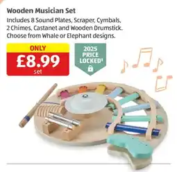 Aldi Wooden Musician Set offer
