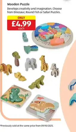 Aldi Wooden Puzzle offer