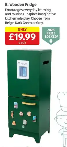 Aldi Wooden Fridge offer