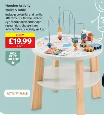 Wooden Activity Walker/Table