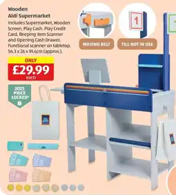Aldi Wooden Aldi Supermarket offer