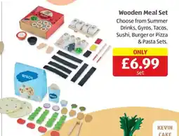 Aldi Wooden Meal Set offer