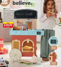 Aldi New Wooden Takeaway Food Cart offer