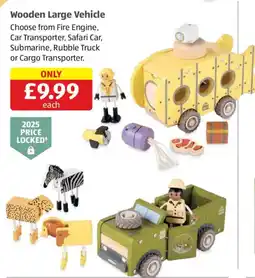 Aldi Wooden Large Vehicle offer
