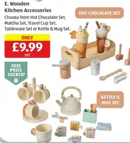 Aldi Wooden Kitchen Accessories offer