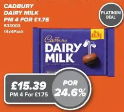Bestway Cadbury dairy milk offer