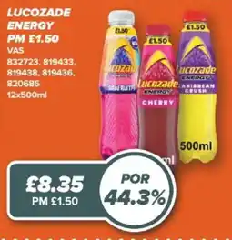 Bestway Lucozade energy offer
