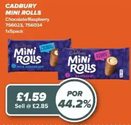Bestway Cadbury mini rolls offer