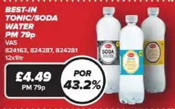 Bestway Best-in tonic/soda water offer