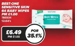 Bestway Best-one sensitive skin baby wipes offer