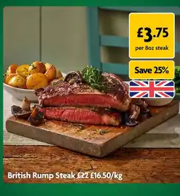 Morrisons British Rump Steak offer