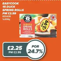 Bestway Easycook 15 duck spring rolls offer