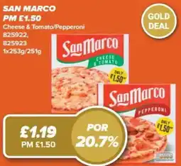 Bestway San Marco cheese & tomato/pepperoni offer
