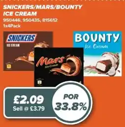 Bestway Snickers/Mars/Bounty ice cream offer