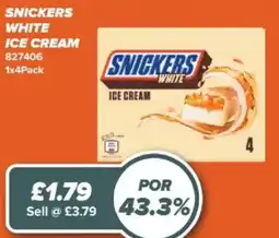 Bestway Snickers white ice cream offer
