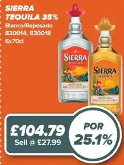 Bestway Sierra tequila offer