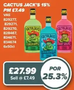 Bestway Cactus Jack's sour offer