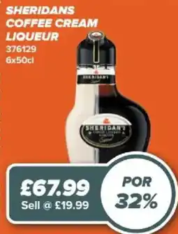 Bestway Sheridan's coffee cream liqueur offer